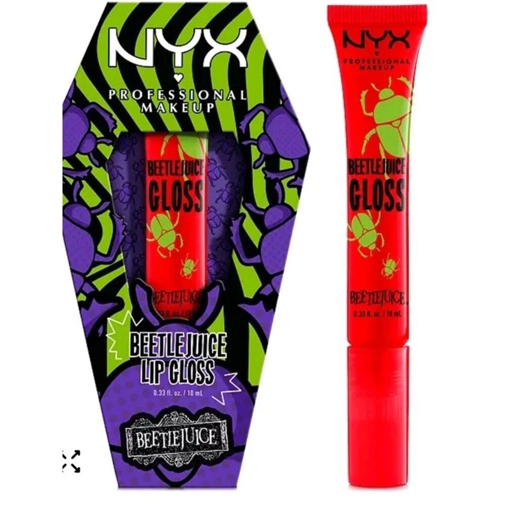 NYX Professional Makeup BeetleJuice Lip Gloss Pomegranate Clout NIB